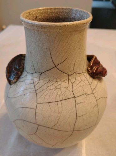 Handmade raku crackle - raku, glaze
