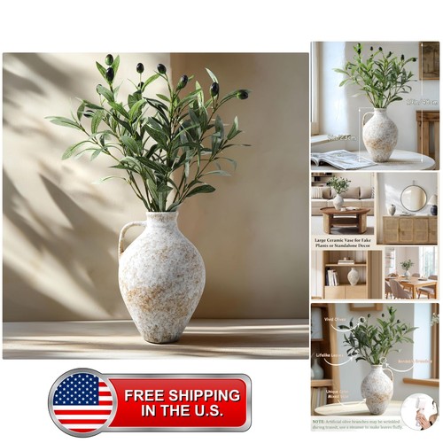 Vintage ceramic vase with - vase,