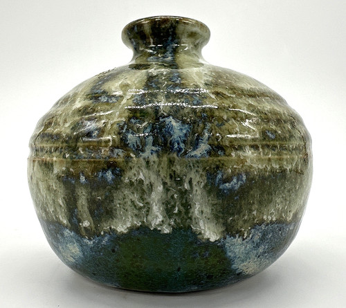 Vtg art pottery drip glaze - vtg,