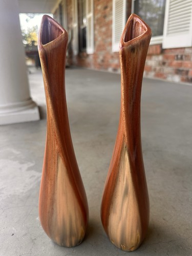 Pair vintage ceramic bud - vintage,