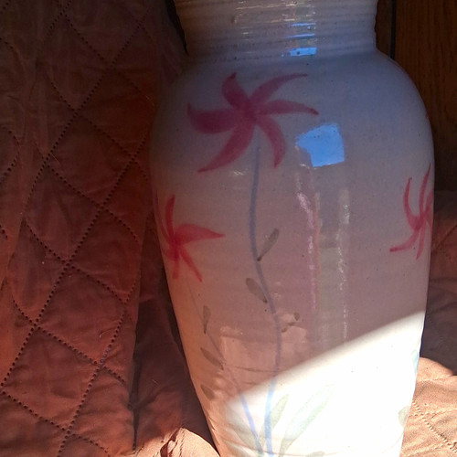 Hand painted signed beige - painted,