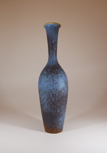 Blue ceramic vase - ceramic,