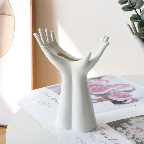 White ceramic hand - ceramic, arm