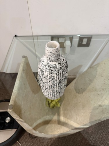 White ceramic flower vase - flower,
