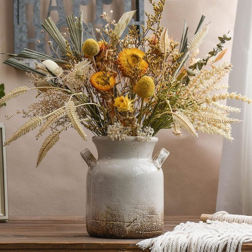 Ceramic rustic farmhouse vase - ceramic,