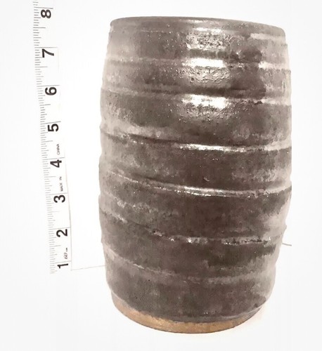 Art pottery cylinder vase - art,