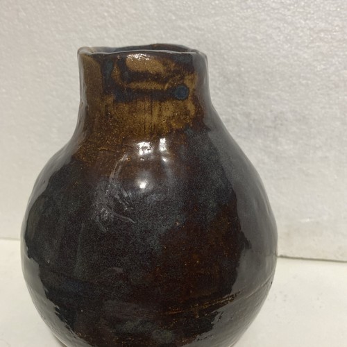 Studio pottery brown - pottery, glazed