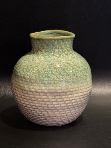 Green and brown - green, glaze