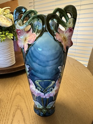 Art nouveau ceramic vase - art,