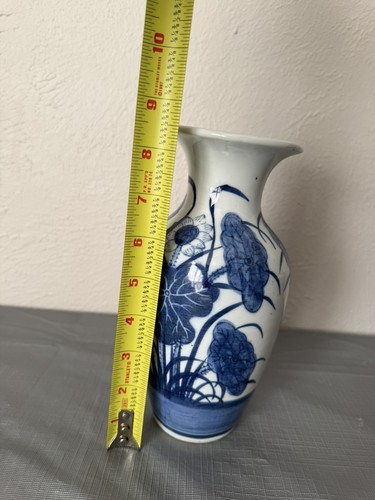 Blue white floral - blue, &