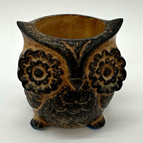 Ceramic owl shaped vase - ceramic,