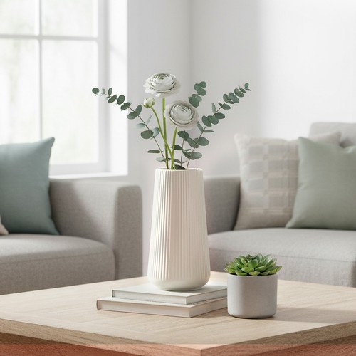 Striped ceramic vase 5cm - striped,