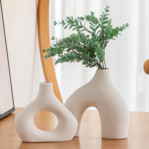 White ceramic vase - ceramic, 2