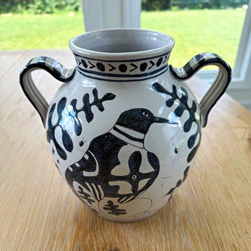 Hand painted glossy - glossy, ceramic