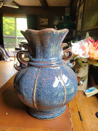 Vintage blue flambé glazed - flambé,