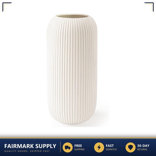 Ceramic vase inch white - vase,