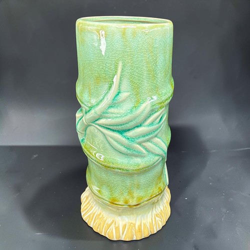 Green bamboo crackle - bamboo, glaze