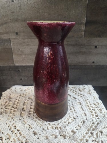 Pottery vase drip glazed - drip,
