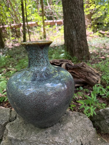 Handcrafted ceramic vase - ceramic, 12"