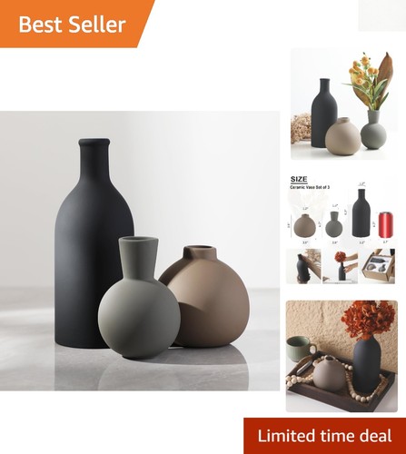 Stylish rustic ceramic vase - rustic,