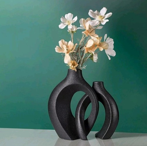 Hollow ceramic vase - vase,, 2