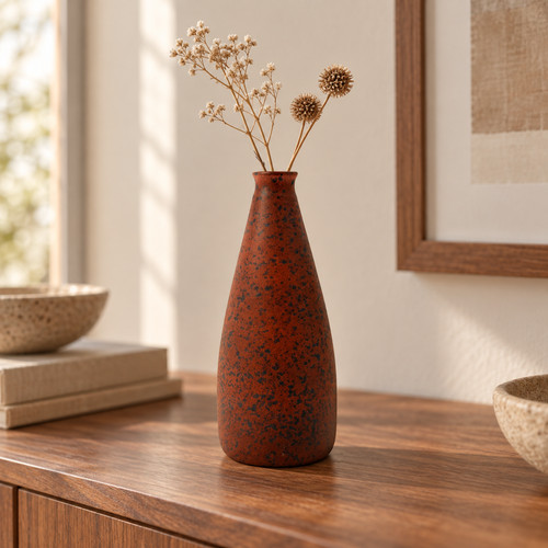 Studio pottery matte rust - matte,