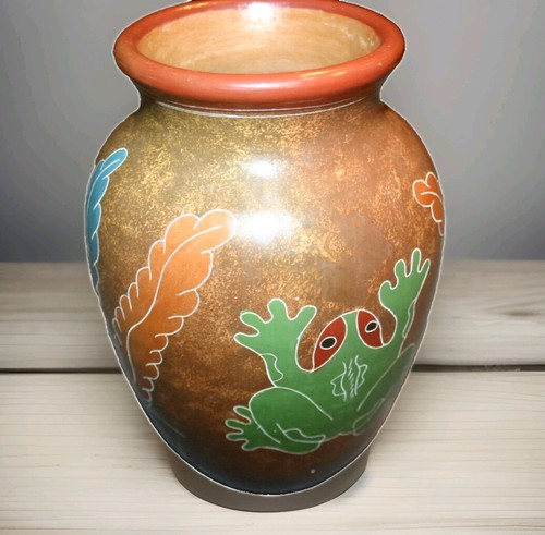 Earth tone pottery - vase, with