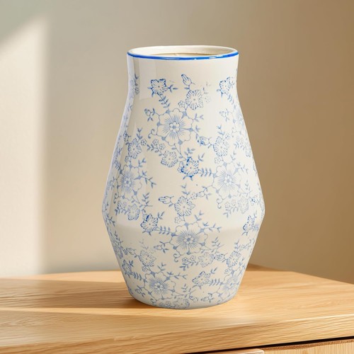 Wancetang blue and - white, vase