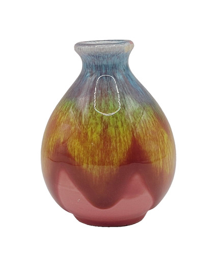Vintage rainbow drip glaze art - vintage,