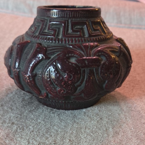 Small black ceramic vase - small, greek