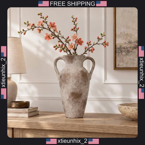 Ceramic vase with - ceramic,