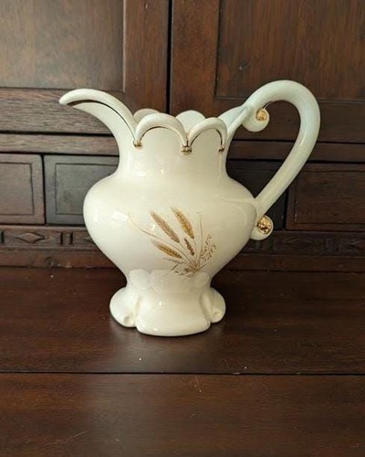 Ceramic wheat pitcher - ceramic,