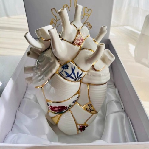 Collectible ceramic heart - ceramic,