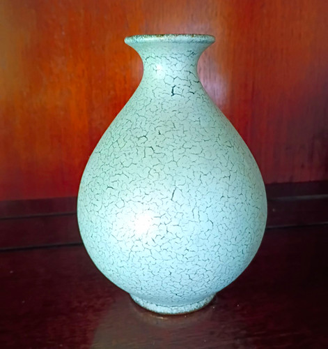 Beige crackle glaze ceramic - beige,