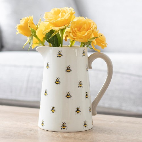 Bee ceramic flower - bee, jug