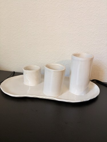 Handmade ceramic triple bud - triple,