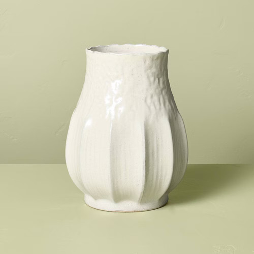 Pleated ceramic vase sour - pleated,