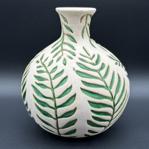 Ceramic botanical leaf art - ceramic,