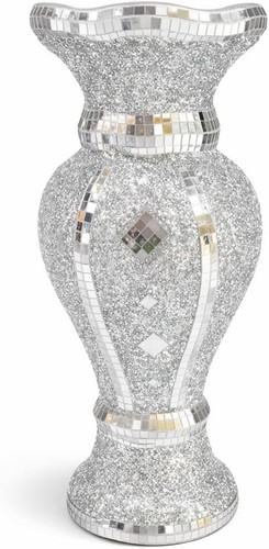 Silver crushed diamond sparkle - silver,