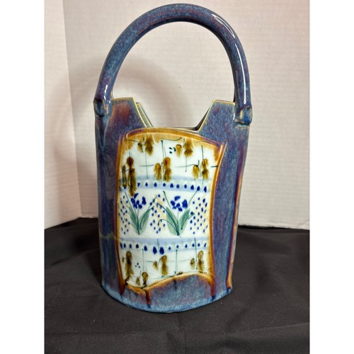 Handcrafted ceramic vase - handcrafted, with