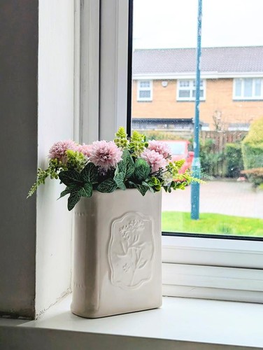 Book shaped flower vase - flower, glossy
