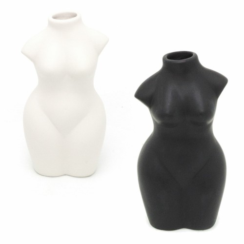 20cm ceramic female body vase - 20cm,