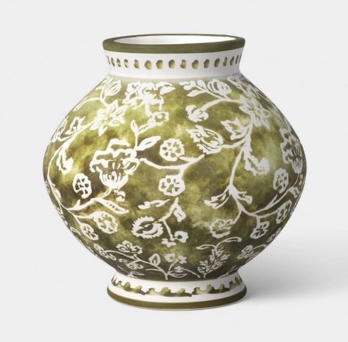 Short floral painted ceramic - short,