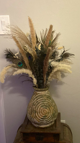 Ceramic decorative vase - ceramic,
