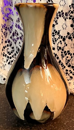 Vase ceramic creams browns - creams,