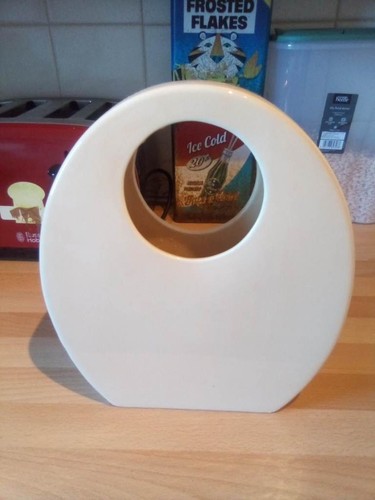 Modern white ceramic vase - modern,