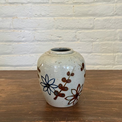 Studio pottery floral bud vase - floral,