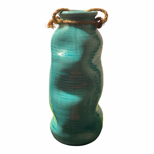 Blue green crackle glaze - crackle,