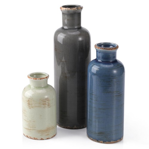 Small ceramic vase set - set, 3