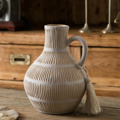 Rustic ceramic vase - ,, suitable